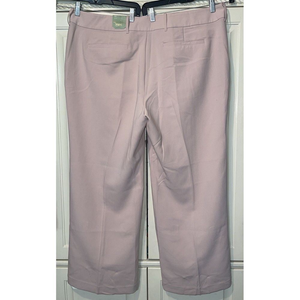 Ryegrass Pants‎ Women 22 Pale Rose Mid Rise Wide Leg Dressy Fancy Sophisticated - Picture 5 of 9